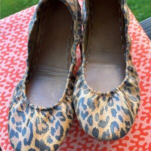 Tieks Leopard Print Flats size 9